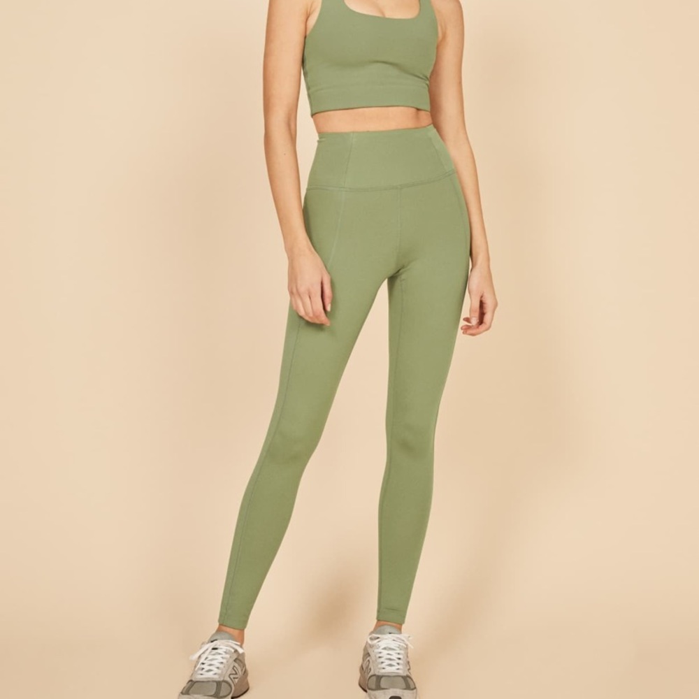 girlfriend collective olive leggings